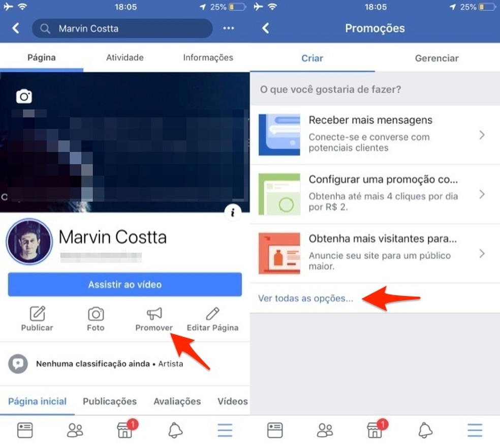 Opt for a Facebook ad with the mobile app Photo: Reproduo / Marvin Costa