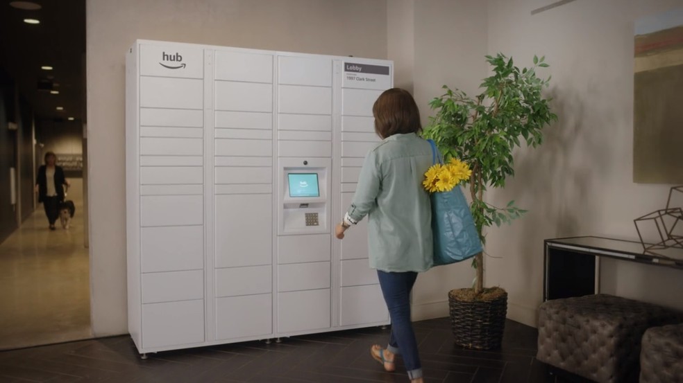 Amazon Hub closet organizes deliveries in residential buildings Photo: Reproduction / Amazon