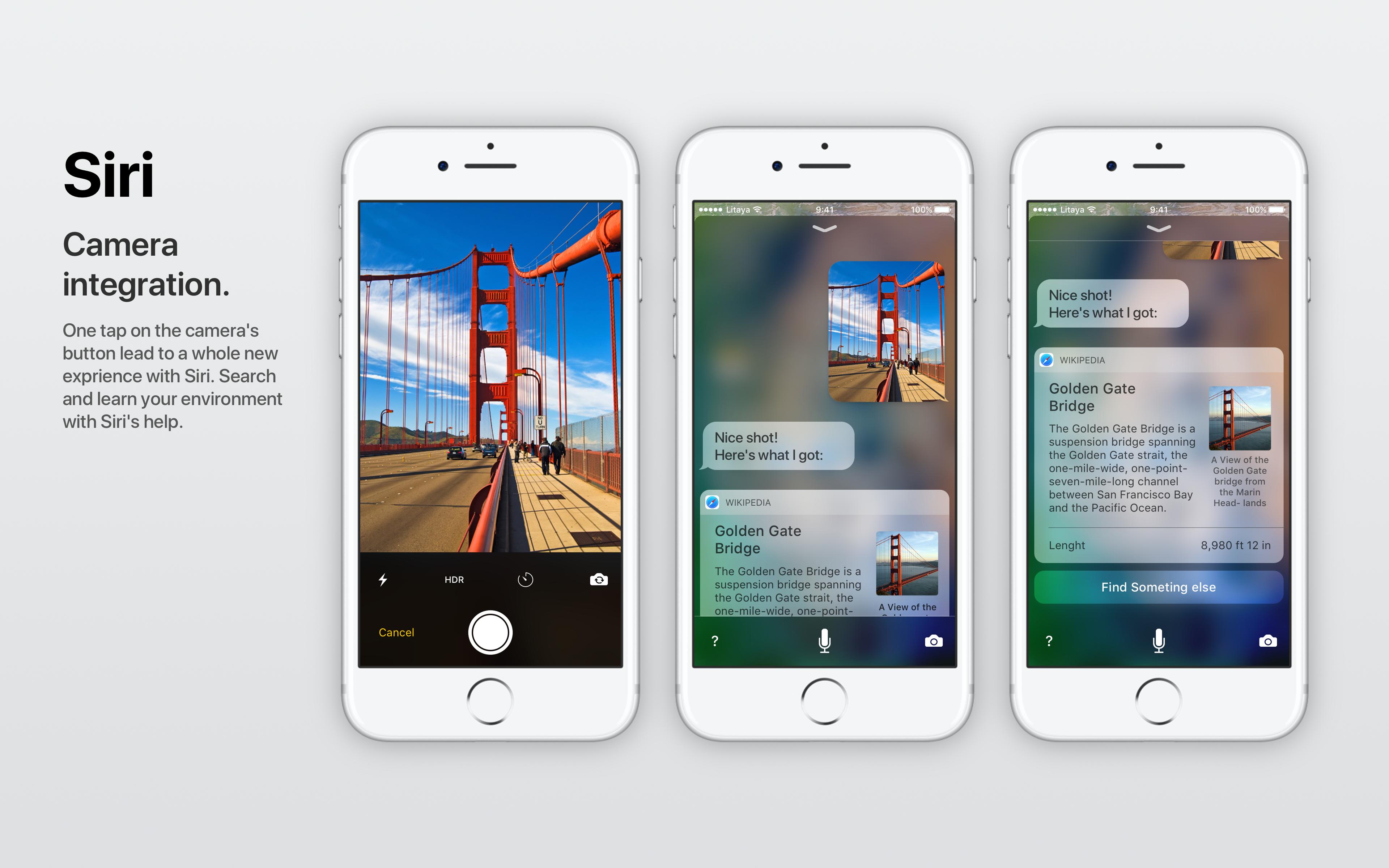 Concept iOS camera Siri