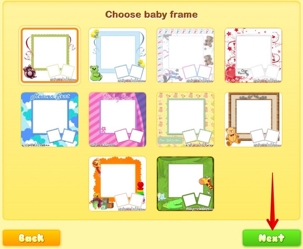 Select a frame for the combination in Make me Babies Photo: Reproduction / Helito Bijora