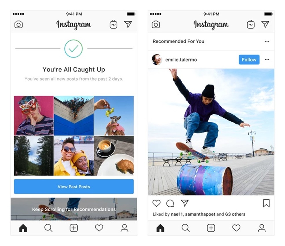 New tool recommends content based on users' preferences on Instagram Photo: Divulgao / Instagram