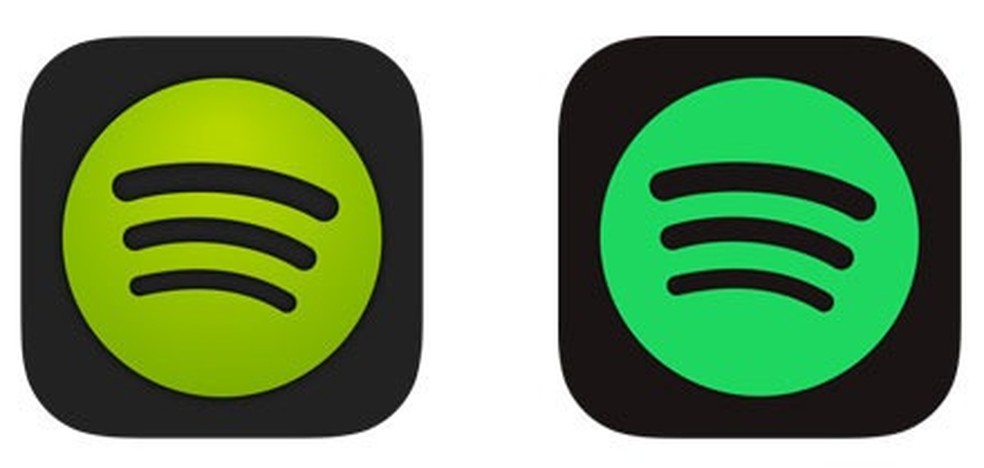 Change in the Spotify icon affected only colors Photo: Reproduo / Business Insider
