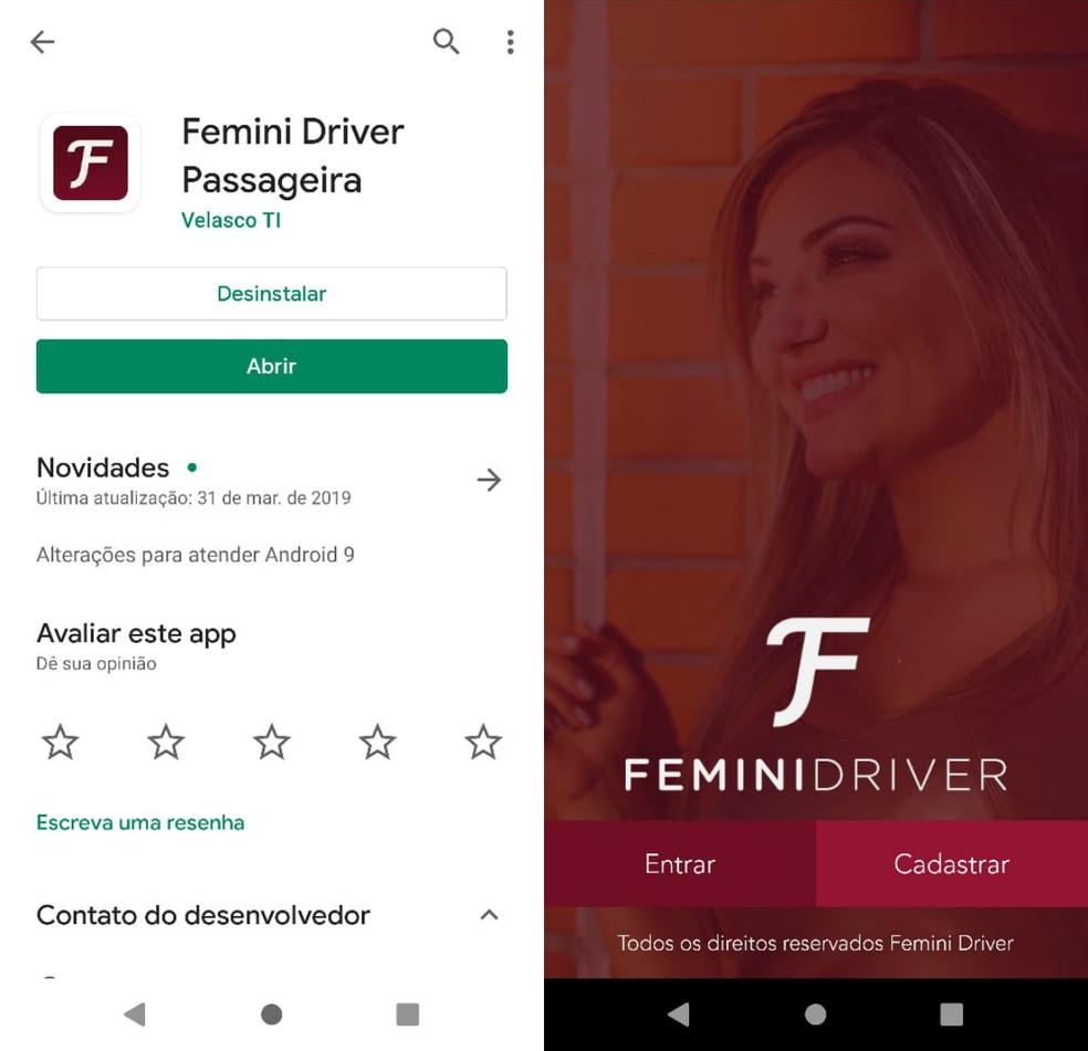 'Uber for women': Femini Driver the exclusive mobility app for women in Porto Alegre Photo: Reproduo / Clara Fabro