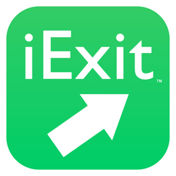 IExit app icon Interstate Exit Guide