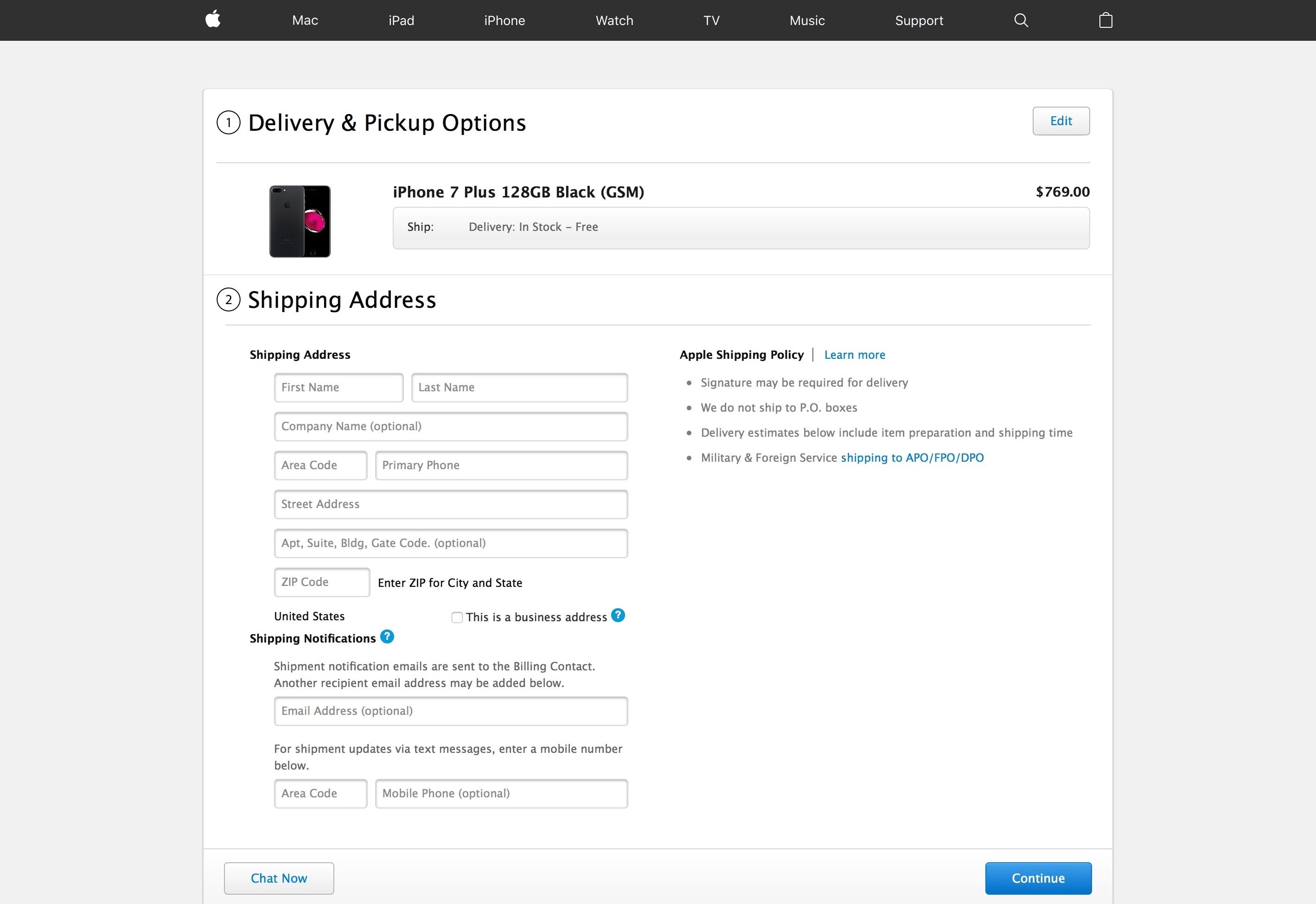 Tutorial on how to buy an Apple product on pre-order