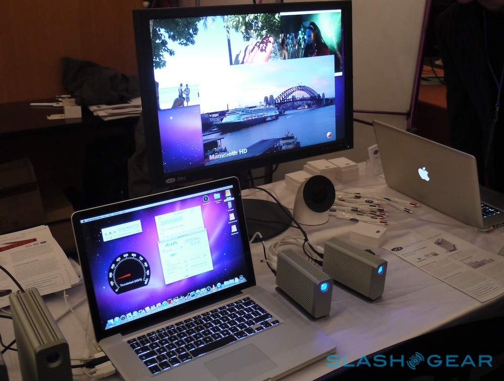 Video: LaCie demonstrates two SSD Little Big Disks connected to a MacBook Pro with Thunderbolt