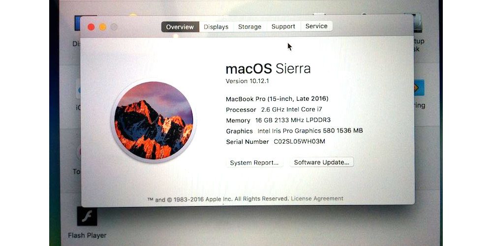MacBook Pro wrongly accusing Iris Pro on the system