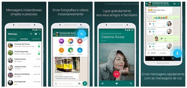 Instant messaging and video calling with WhatsApp