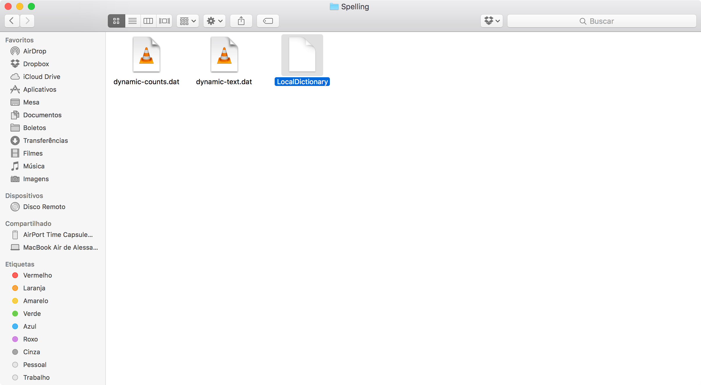 Editing the dictionary file on macOS