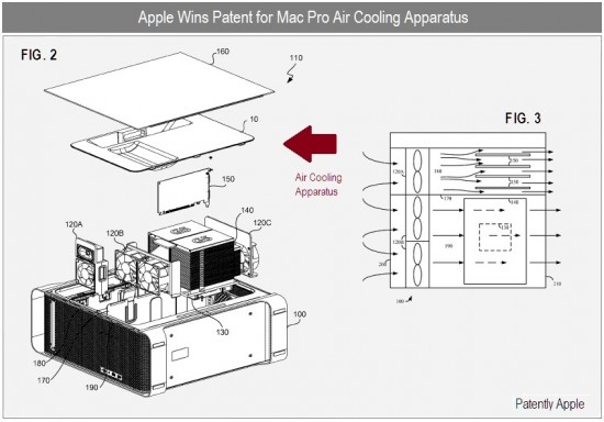 Mac Pro cooling patent