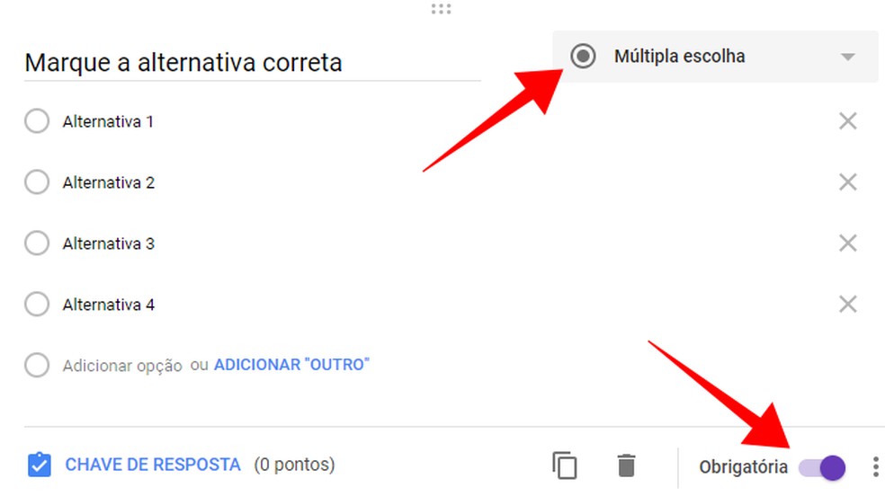 Create mandatory questions in Google Forms Photo: Reproduo / Paulo Alves
