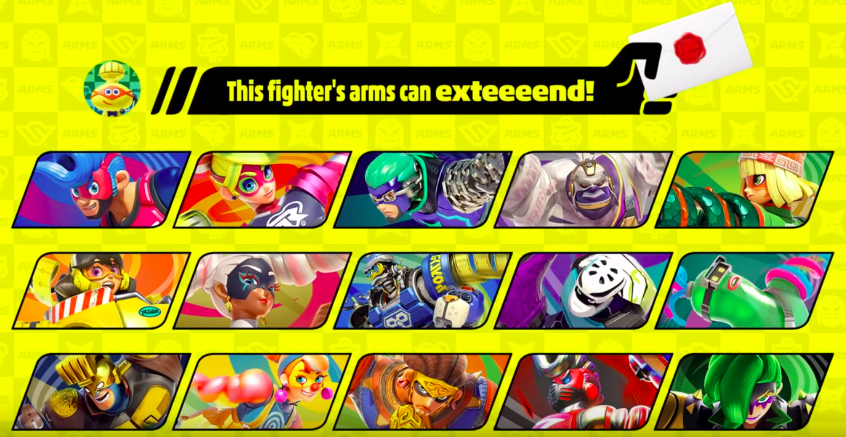 Arms Character List