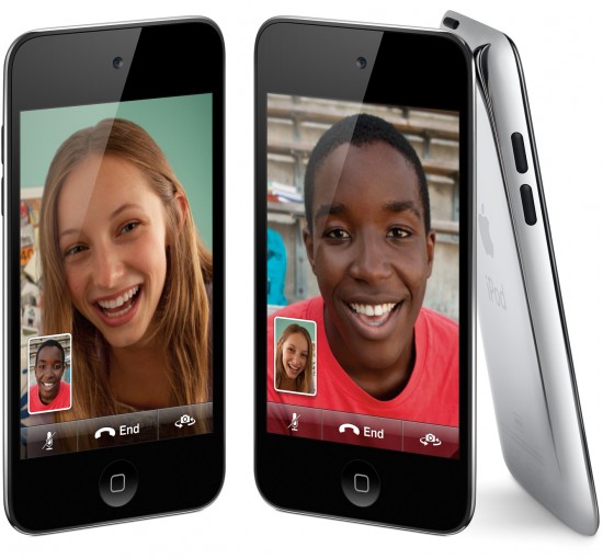 iPod touch from the front, with FaceTime