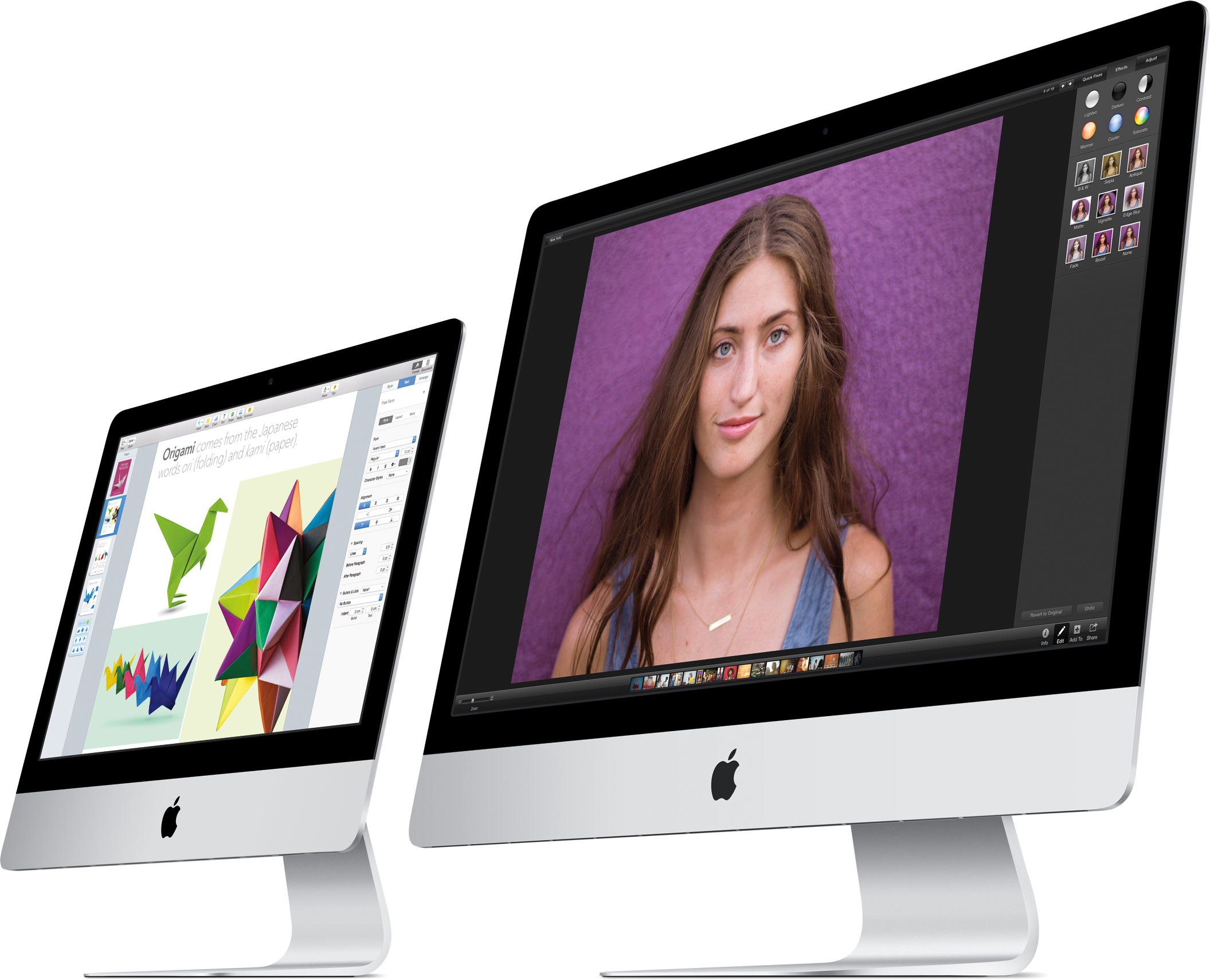 New line of iMacs