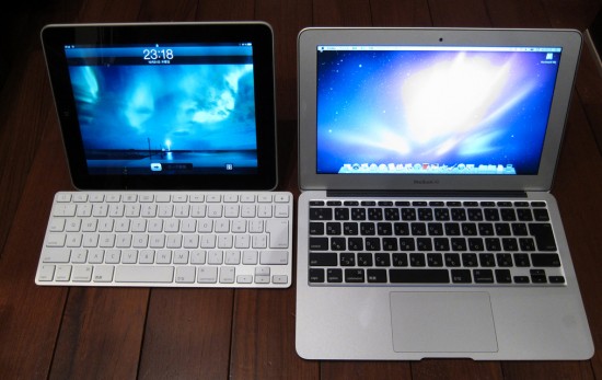 iPad and MacBook Air