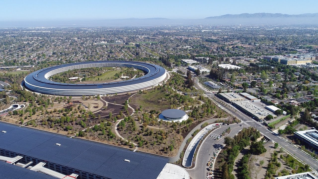 Apple Park: new aerial video is one of the most beautiful to date