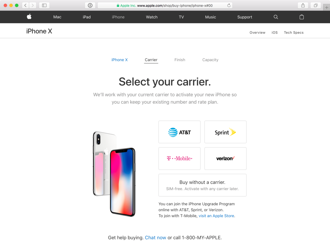 Apple starts selling SIM-free iPhone X models in the United States