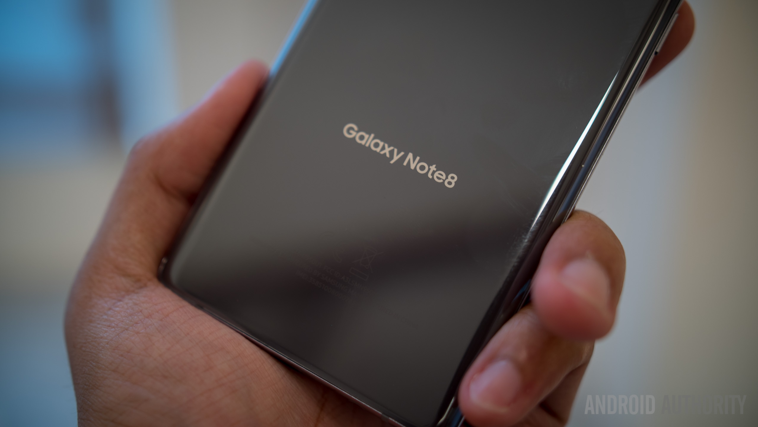 Back of Samsung Galaxy Note8