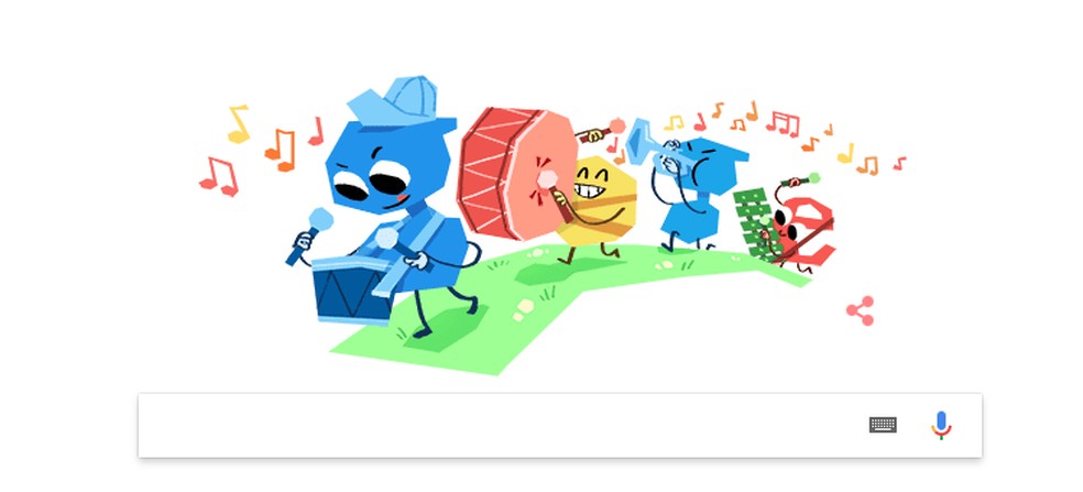 On October 12th, Google Doodle celebrates Children's Day Photo: Reproduo / Google