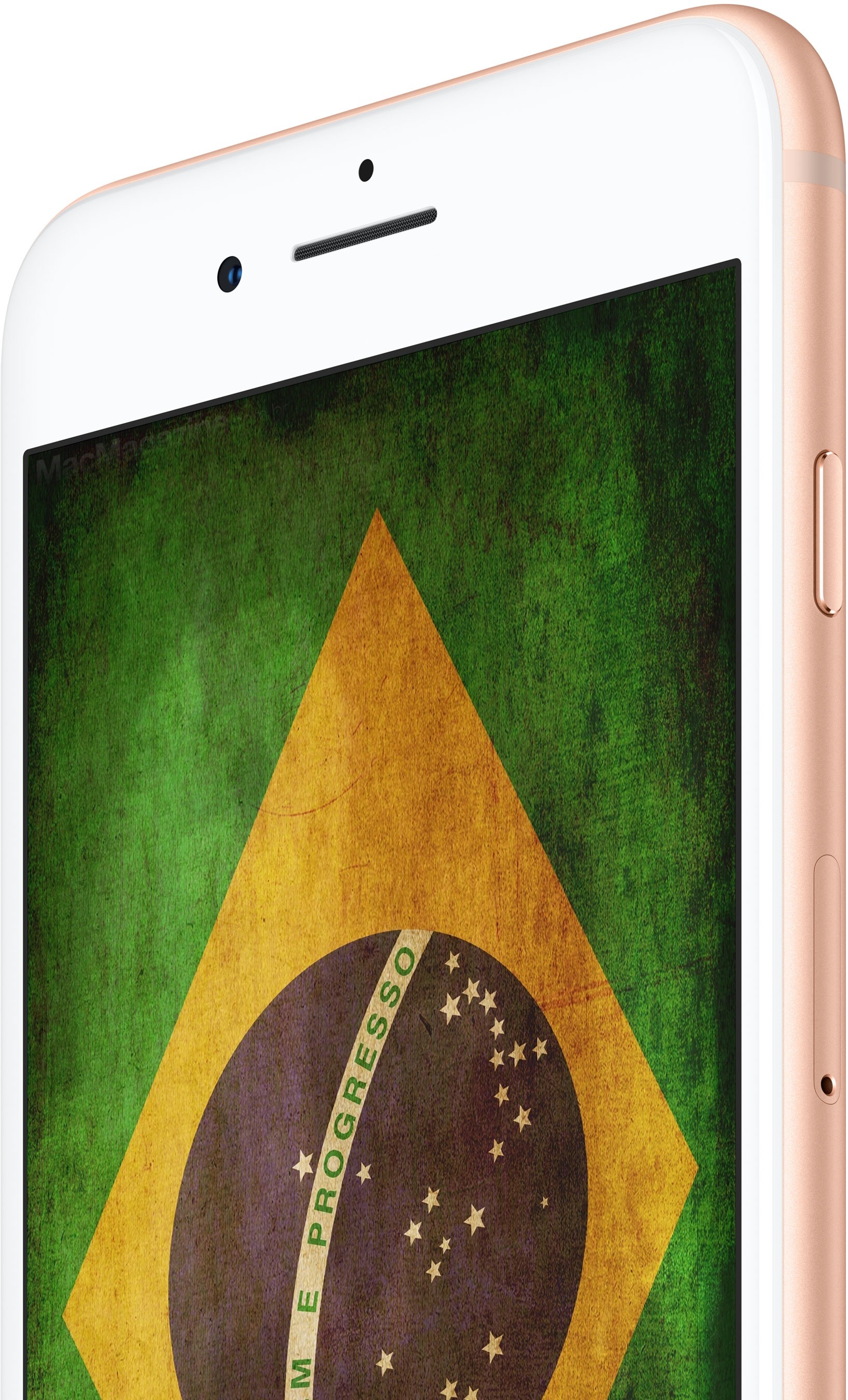 iPhone 8 with the Brazilian flag (by )