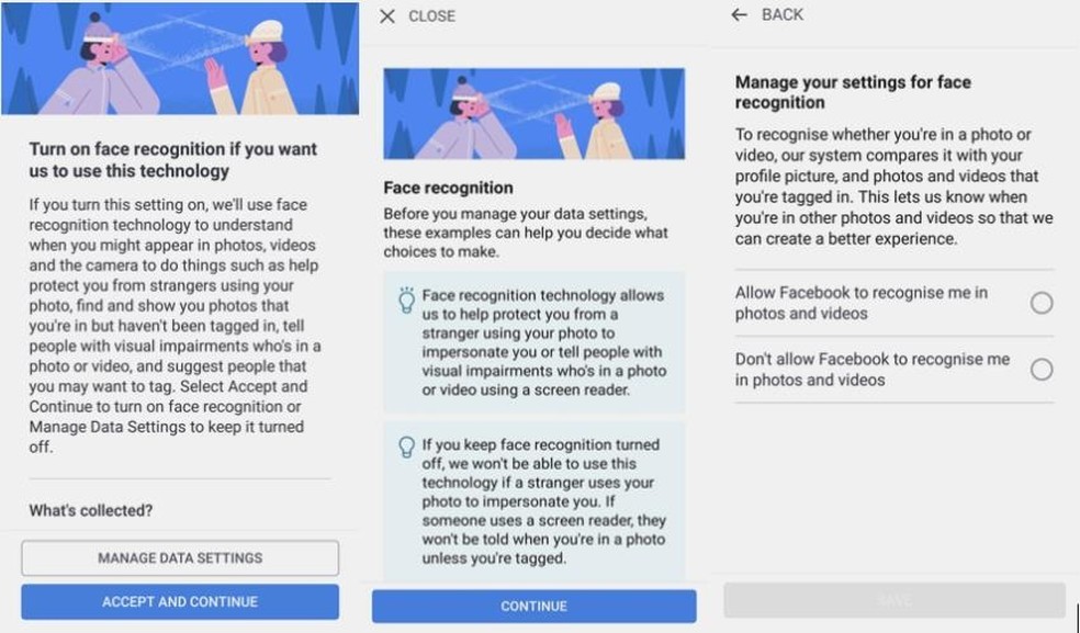 Facebook makes it difficult to disable certain features Photo: Reproduo / TechCrunch