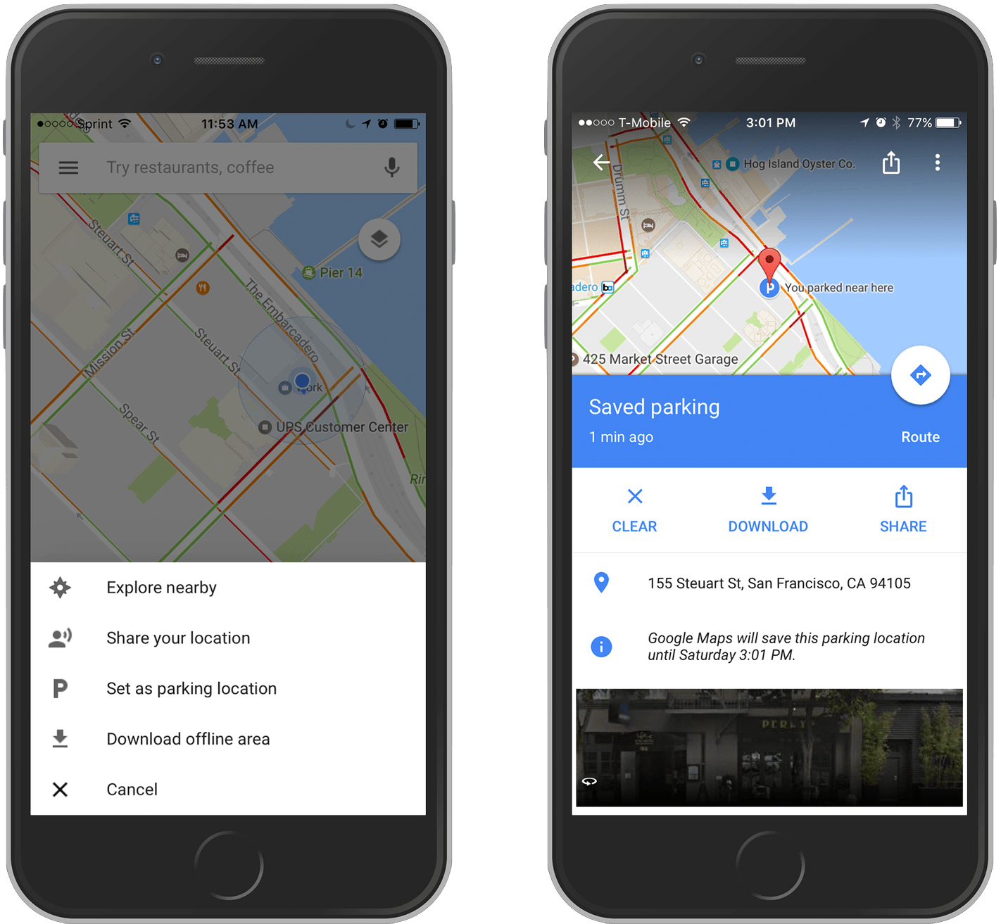 Google Maps for iOS now lets you mark where you parked your car