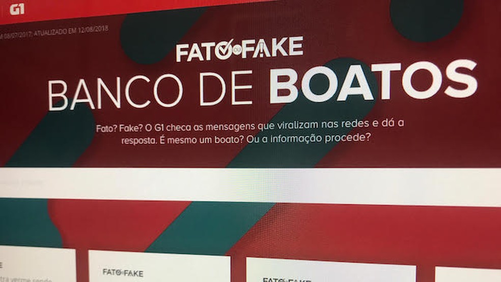 Tutorial shows how to know if a fake news using the Fact Bank or Fake Photo: Reproduo / Marvin Costa