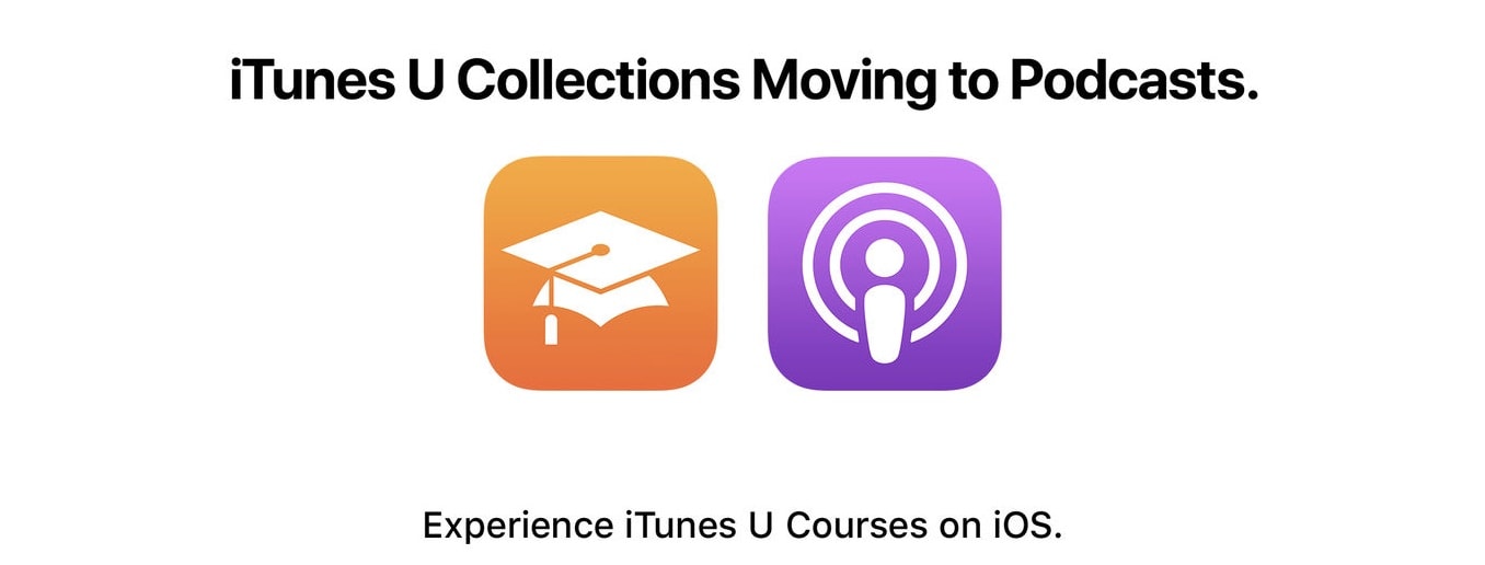 ITunes U collections will migrate to the Podcasts app in September