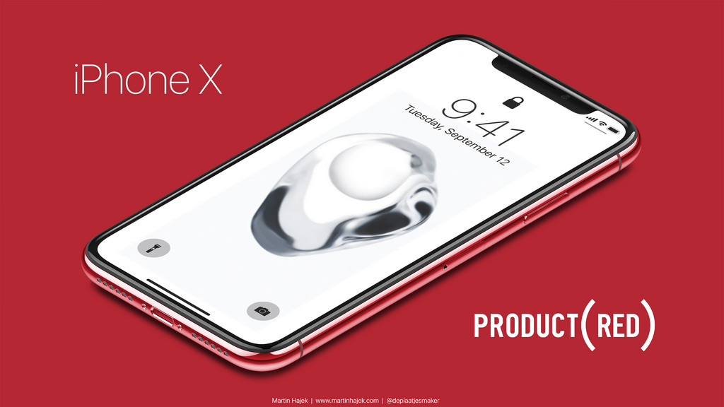 Japanese website bets on golden iPhone X coming until the third quarter; see what a RED (PRODUCT) version of it would look like