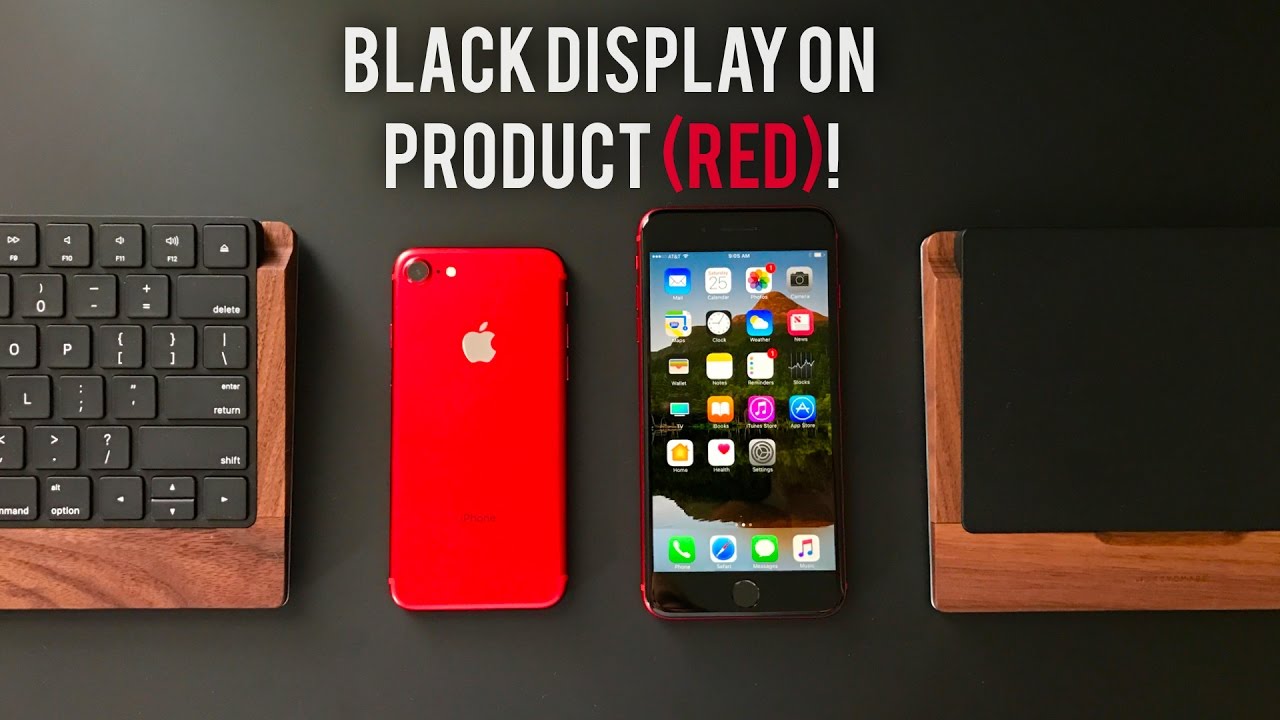 One guy transplanted an entire jet black iPhone into the red housing and now has a (PRODUCT) RED with a black front