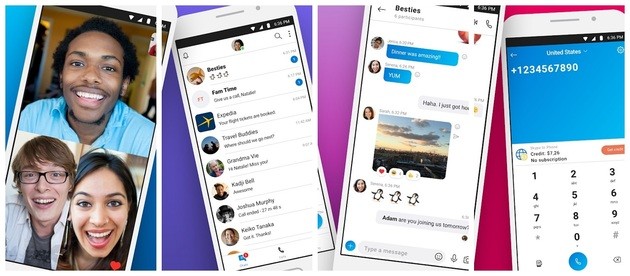 Instant messaging and video calling with Skype