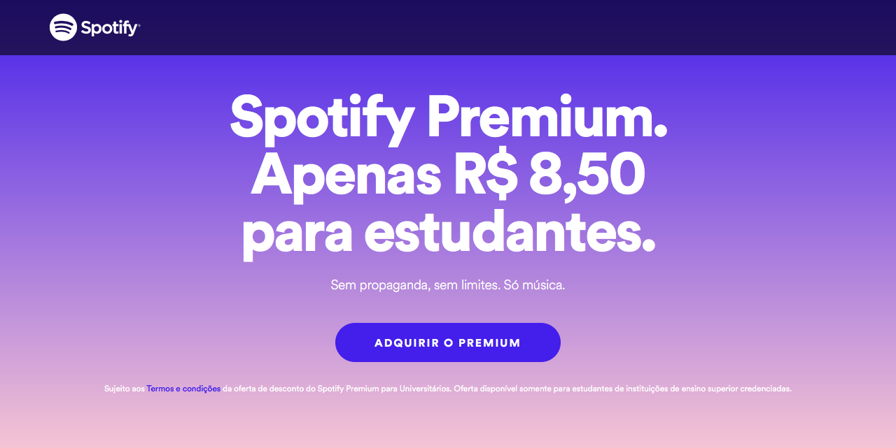 The war arrives in Brazil: Spotify starts to offer nationally 50% discount to university students, following Apple Music