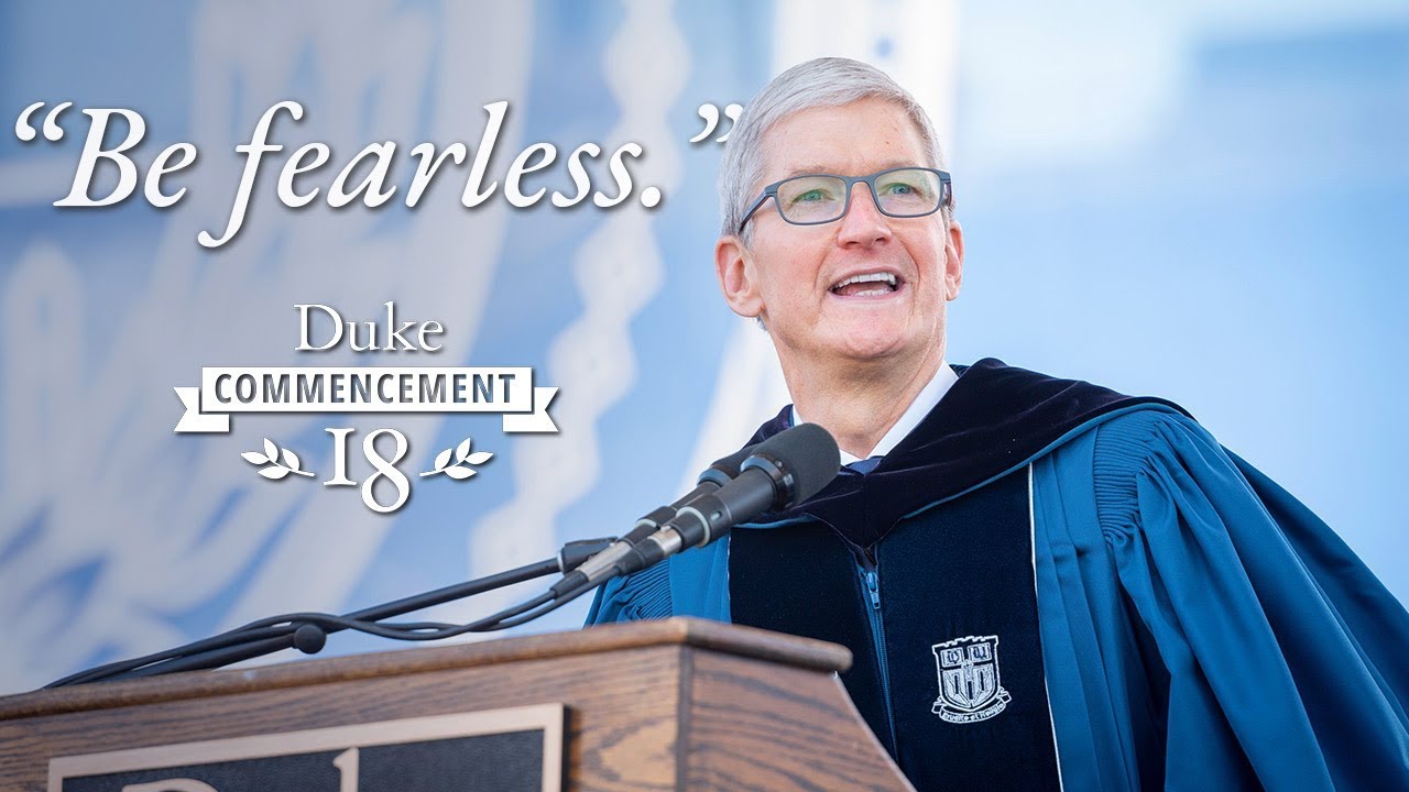 Tim Cook talks about privacy, power of change and quotes Steve Jobs in a speech to Duke University graduates