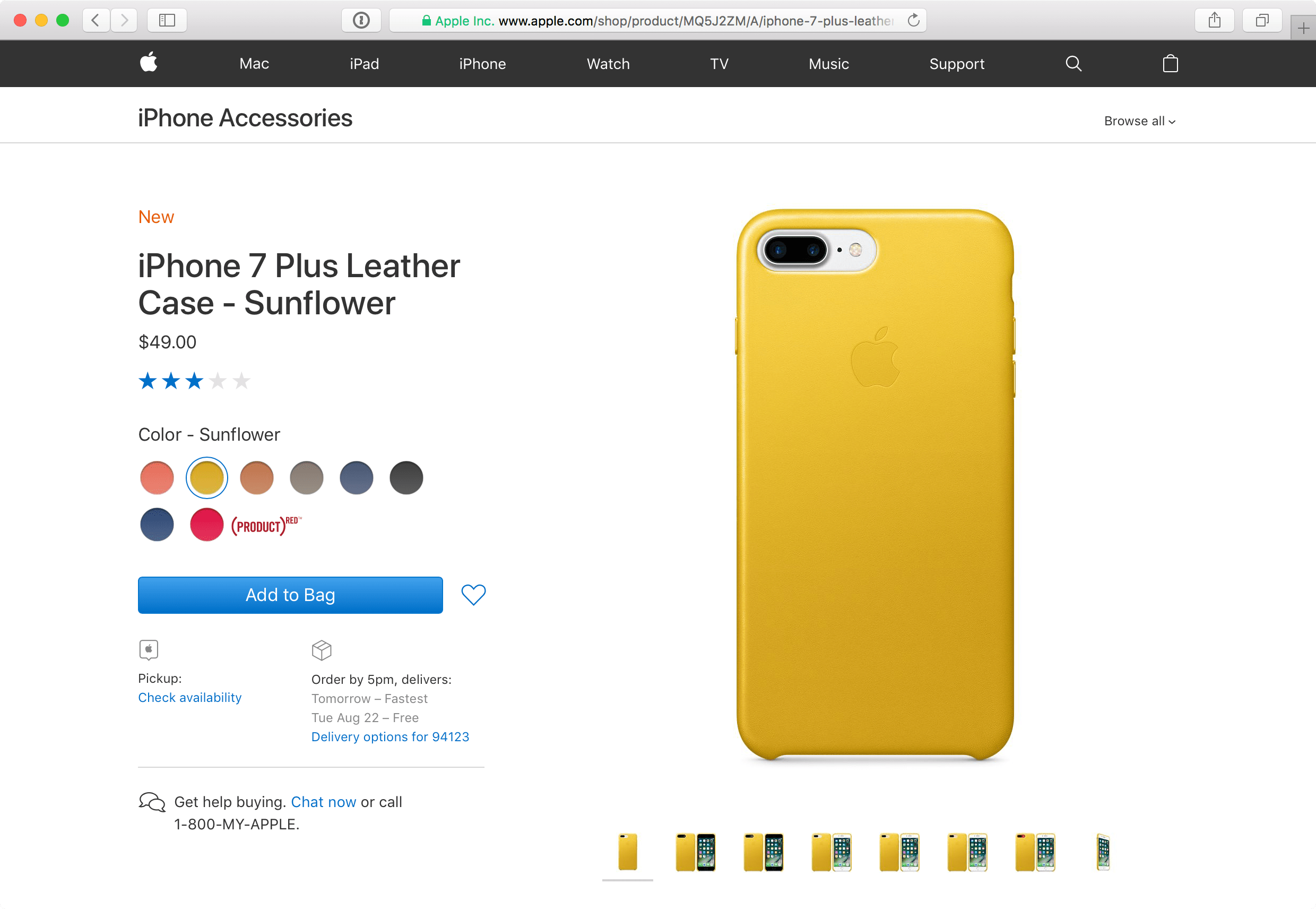 IPhone 7 Cases for Sale on the Apple Store