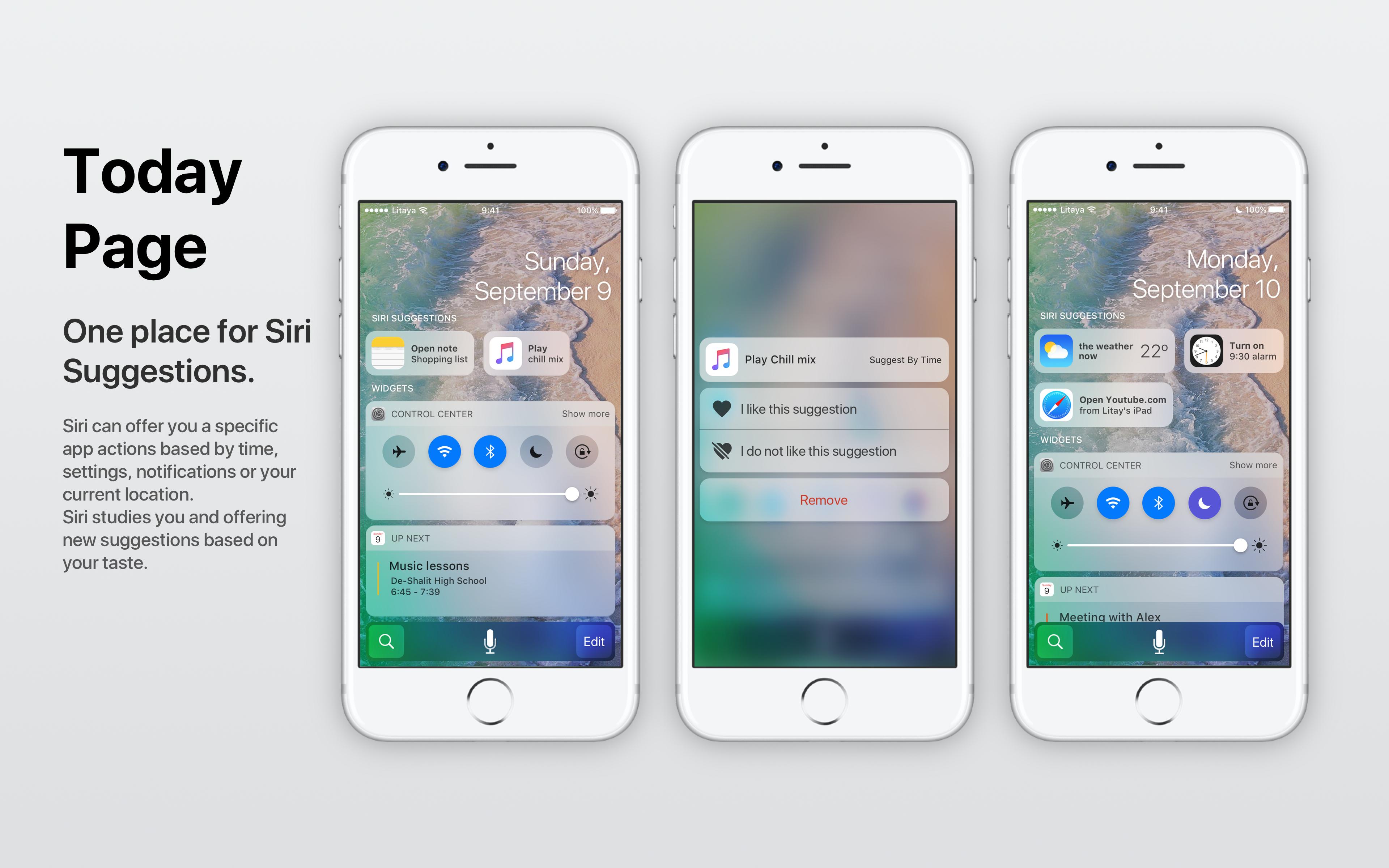 Siri Suggestions iOS Concept