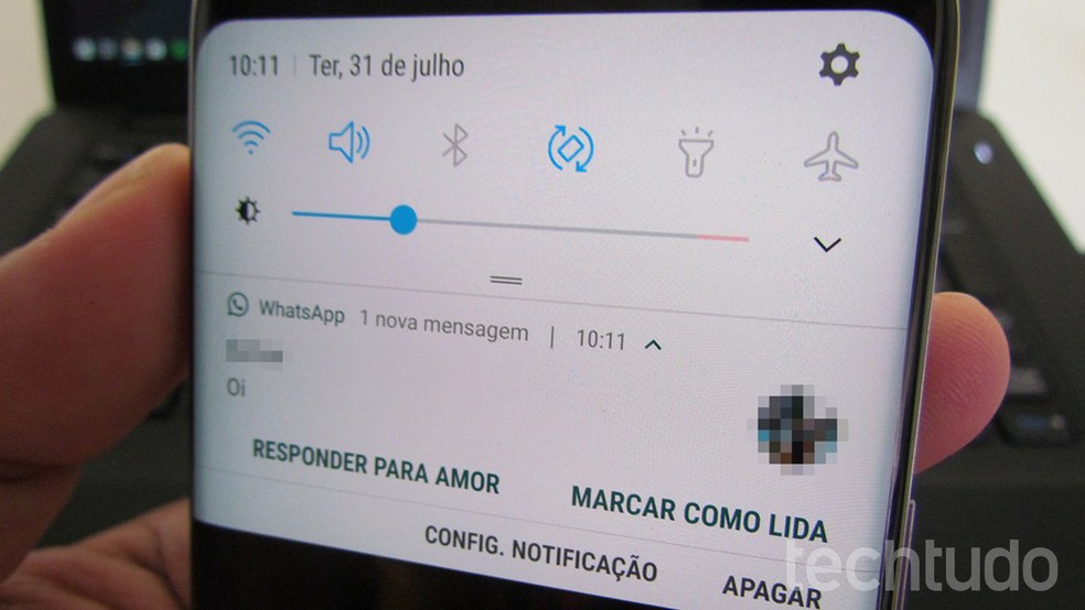 WhatsApp Beta allows you to mark messages as read by the notification Photo: Paulo Alves / dnetc