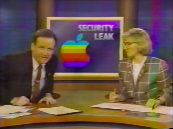 Yes, Apple leaks already existed in 1988 (!), As this video proves