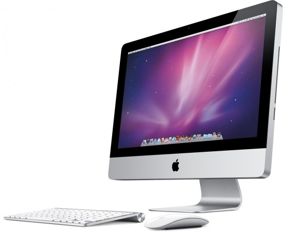 21.5-inch iMac viewed from the side