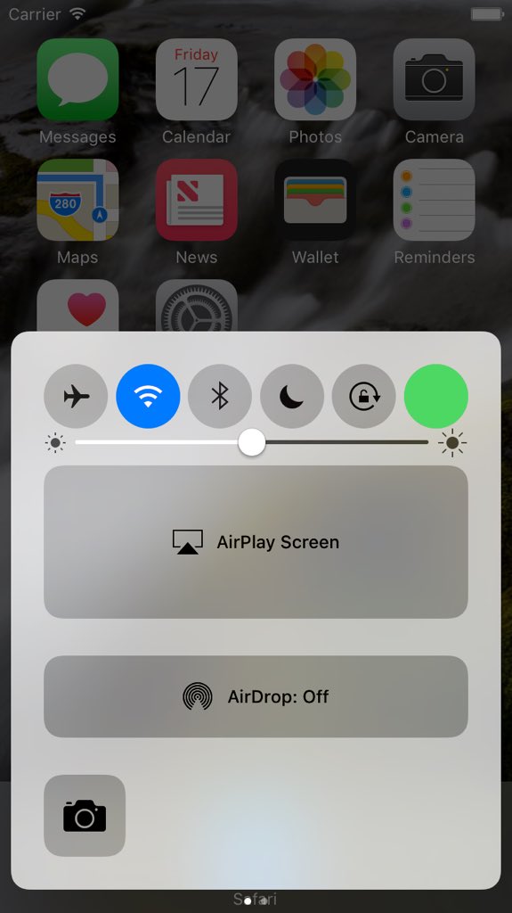 iOS 10: “Cellular Data” button / shortcut may finally appear in the Control Center