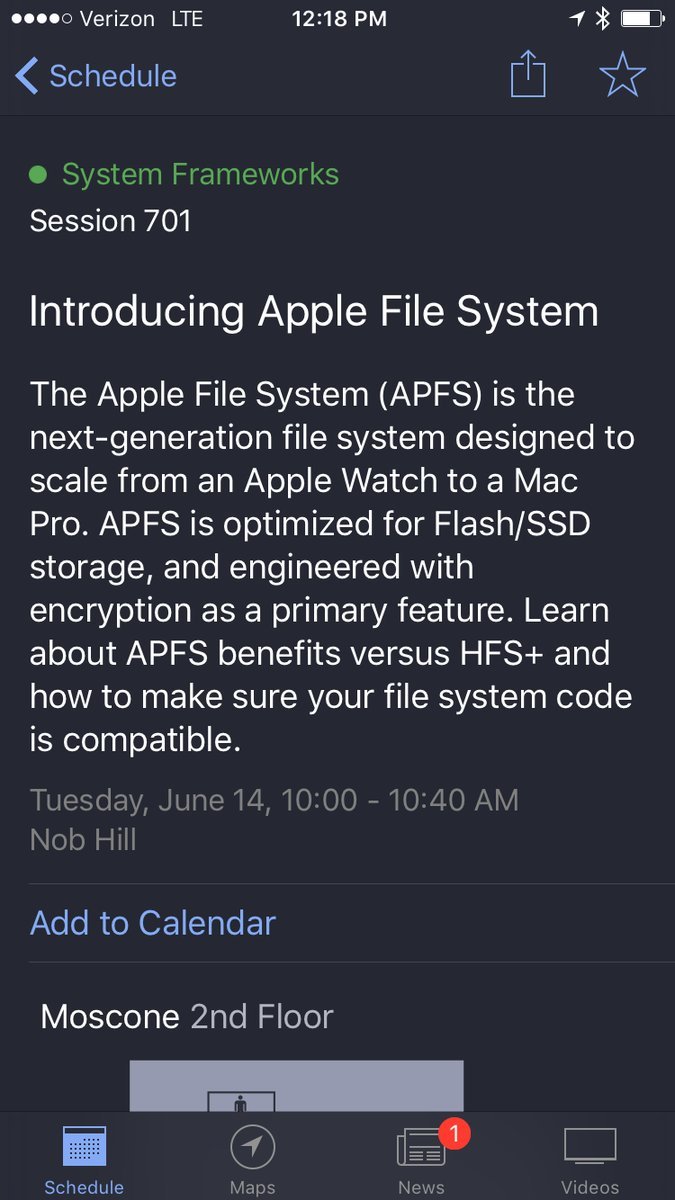 macOS Sierra has a new file system, called Apple File System (APFS)