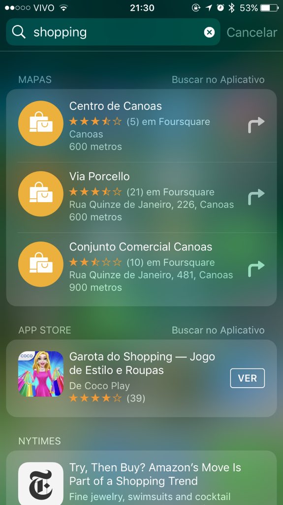 “Spotlight Suggestions” feature finally begins to appear for Brazilian users