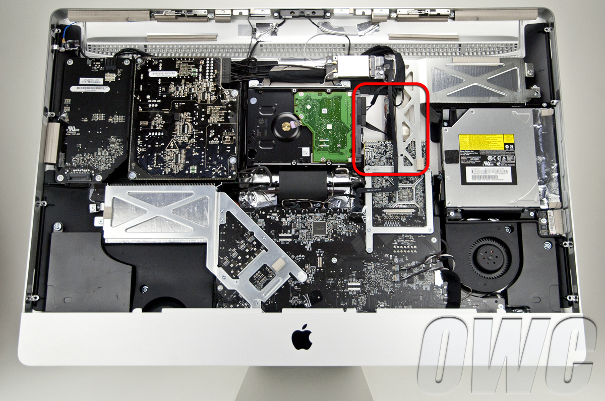 In the absence of iFixit, OWC shows the insides of the new 27-inch iMac