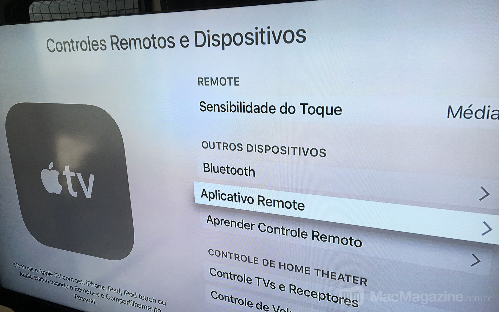 Controlling Apple TV with Apple Watch