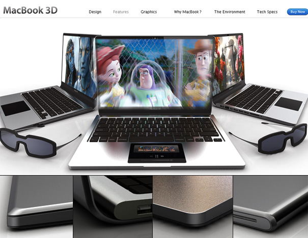 Concept demonstrates what a MacBook 3D would look like