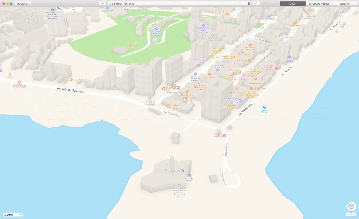 Salvador now also has three-dimensional buildings on Apple maps [atualizado]