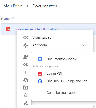 Open with Google Docs