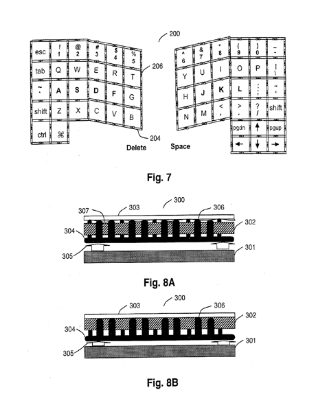 Apple patent application describes dynamic surface of tactile multi-touch keyboard for tablet