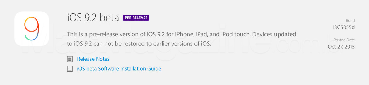 Apple starts testing iOS 9.2 [atualizado 4x: OS X 10.11.2 também]
