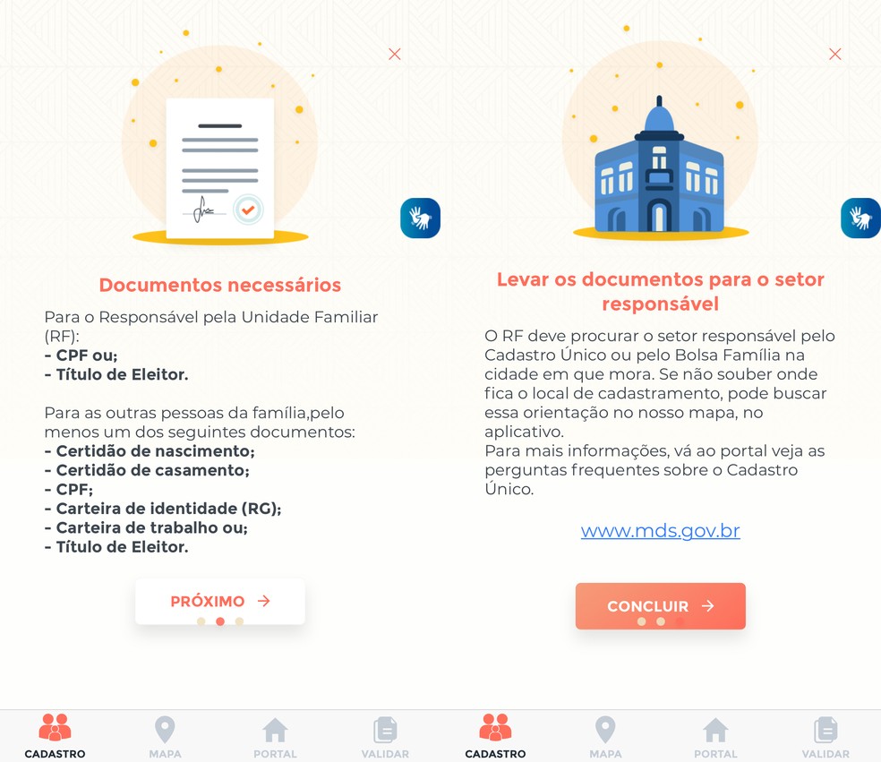 How to register with Cad nico? App shows the documents required for registration Photo: Reproduo / dnetc
