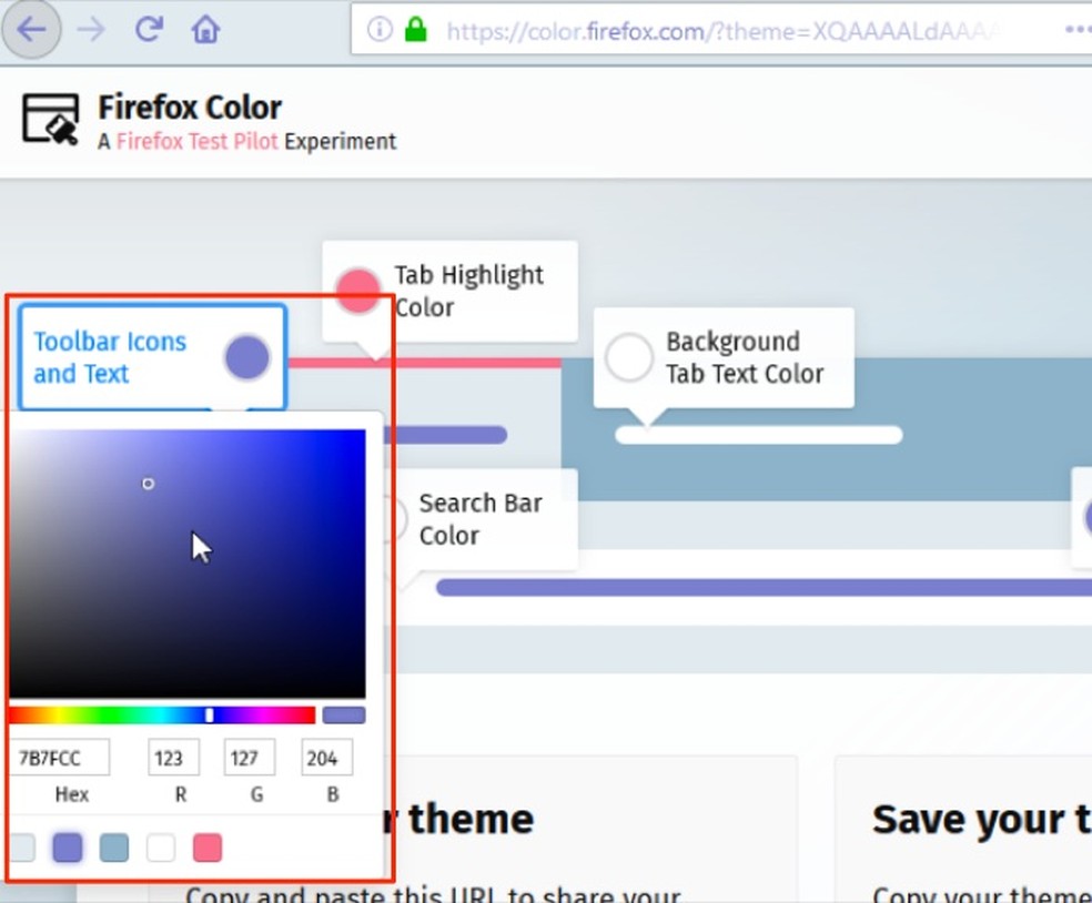 Firefox Color Configuration Screen Photo: Reproduction / Marvin Costa
